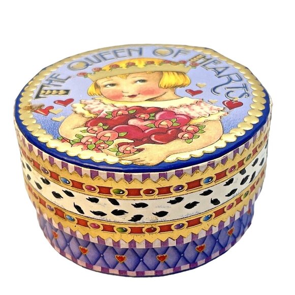 MARY ENGELBREIT Pooch & Sweetheart ‘THE QUEEN OF HEARTS’ Trinket Box - Picture 3 of 12